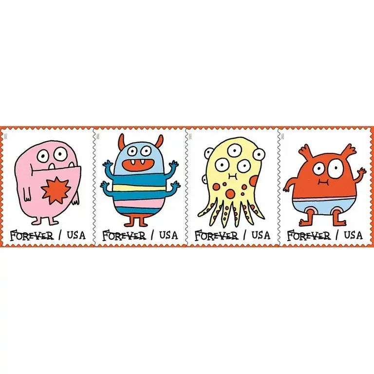 2021 Message Monsters set of 5booklets Stamps