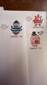 2021 Message Monsters set of 5booklets Stamps