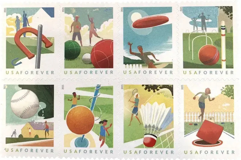 2021 US Backyard Games Forever set of 5booklets Stamps