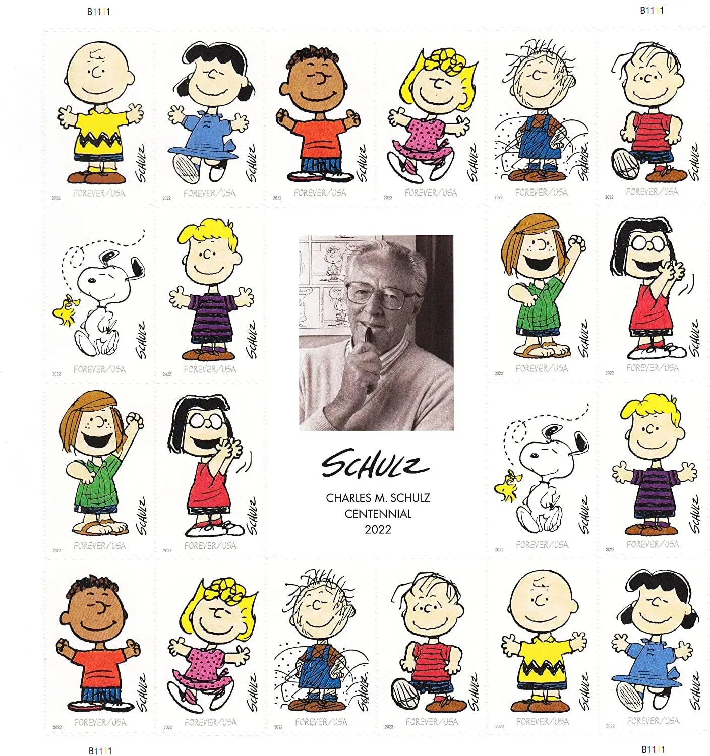 2022 Charles M. Schulz set of 5booklets Stamps