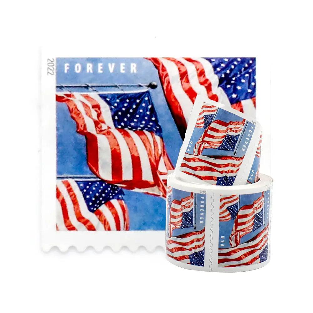 2022 US Forever American Flag roll of 100 Stamps
