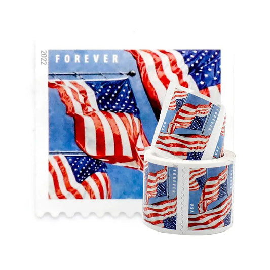 2022 US Forever American Flag roll of 100 Stamps