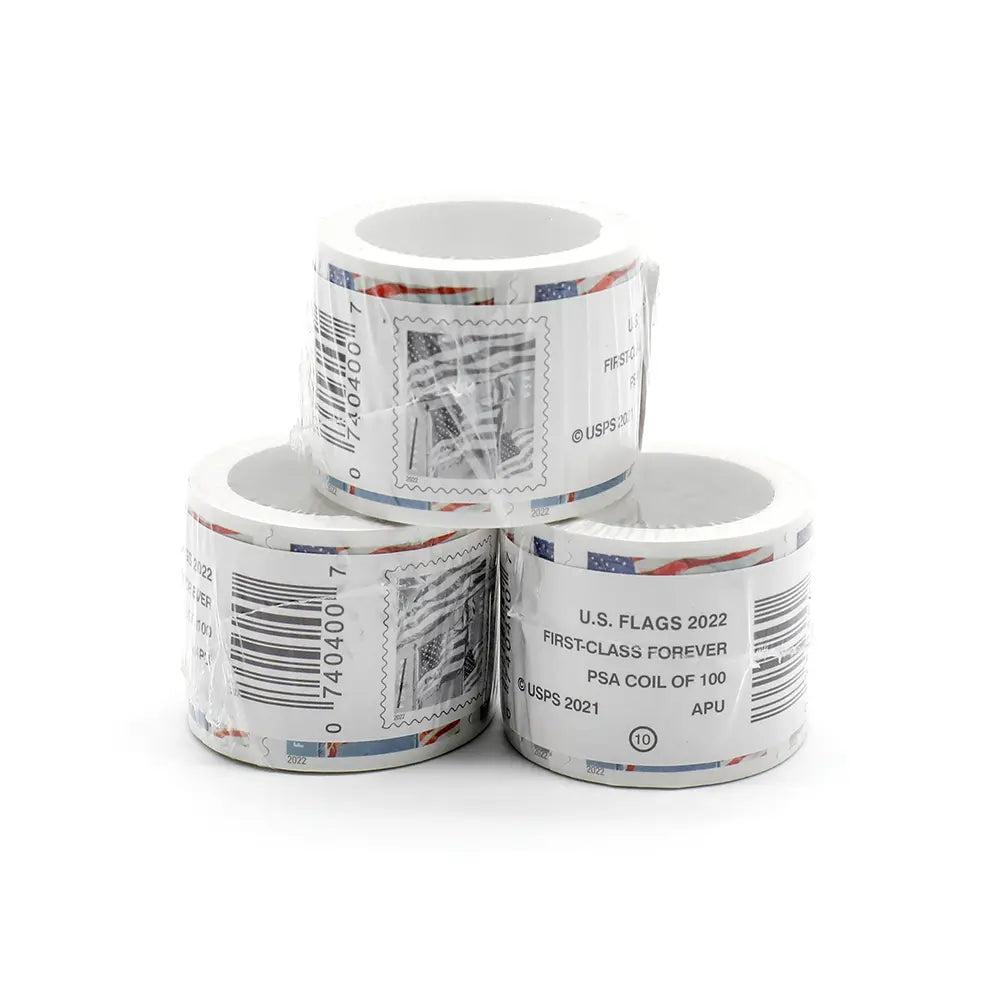 2022 US Forever American Flag roll of 100 Stamps