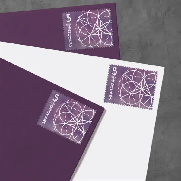 2022 $5 Floral Geometry set of 5booklets Stamps