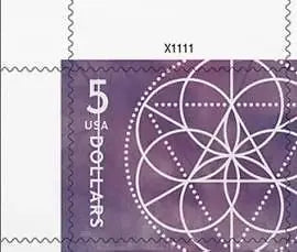 2022 5 dollar floral geometry set of 5booklets stamps