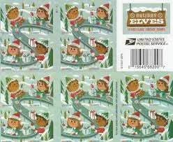 2022 US Holiday Elves set of 5booklets Stamps