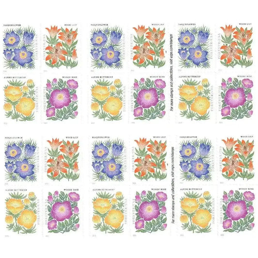 2022 US Mountain Flora First-Class Forever set of 5booklets Stamps