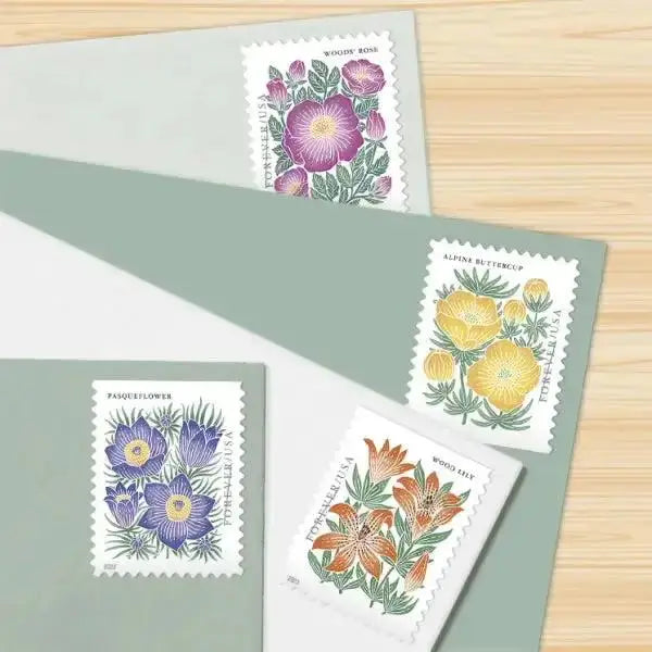 2022 US Mountain Flora First-Class Forever set of 5booklets Stamps