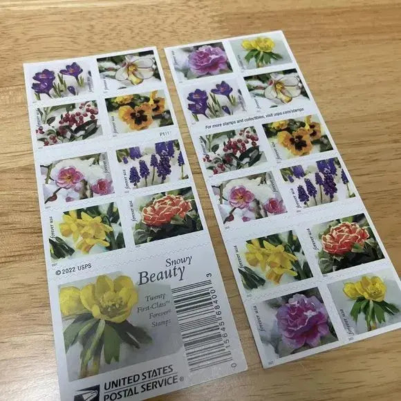2022 US Snowy Garden Beauty set of 5booklets Stamps