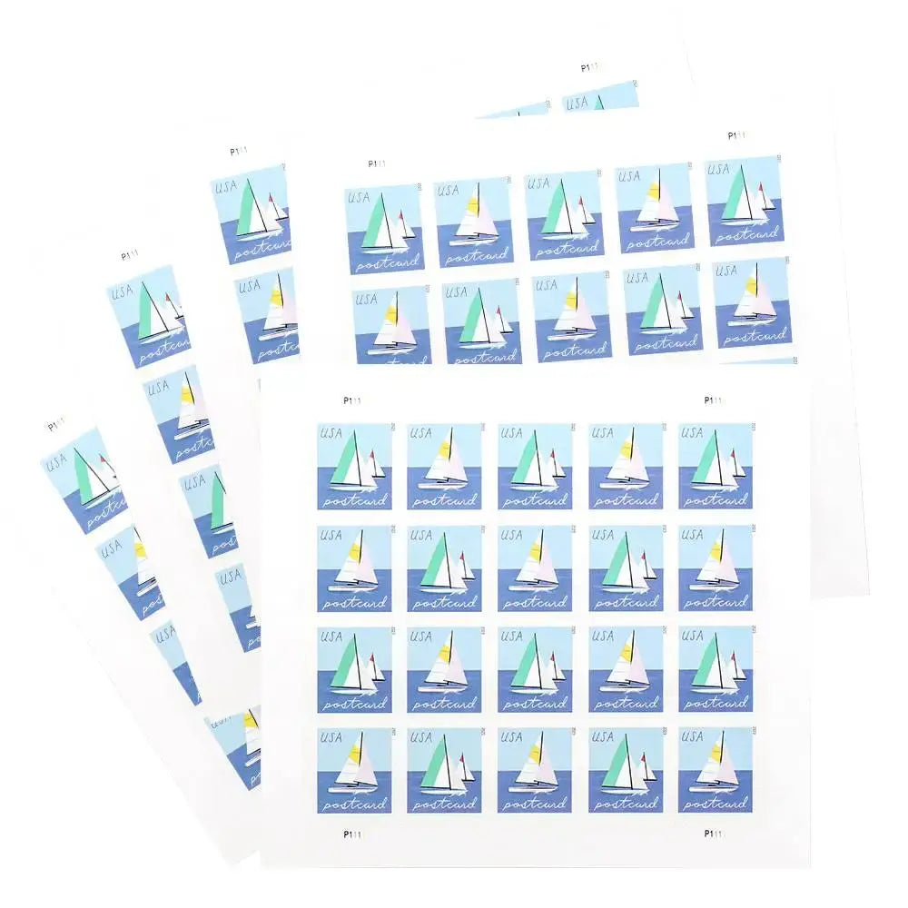 2023 US Sailboats Postcard Forever set of 5booklets Stamps