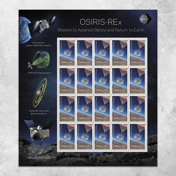 2023 Osiris-REx Mission to Asteroid Bennu and Return to Earth set of 5booklets Stamps