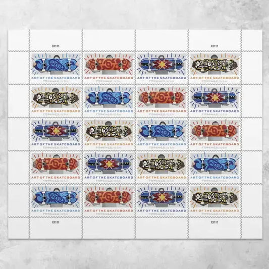 2023 Art of the Skateboad Postage set of 5booklets Stamps
