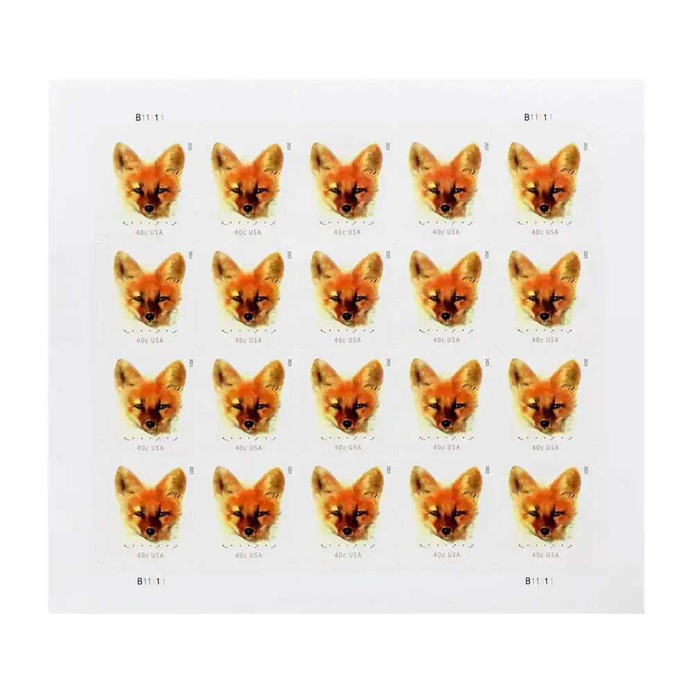 2023 US Red Fox set of 5booklets Stamps