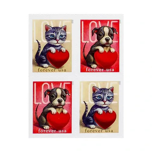 2023 US Cat and Dog Love set of 5booklets Stamps