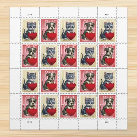 2023 US Cat and Dog Love set of 5booklets Stamps