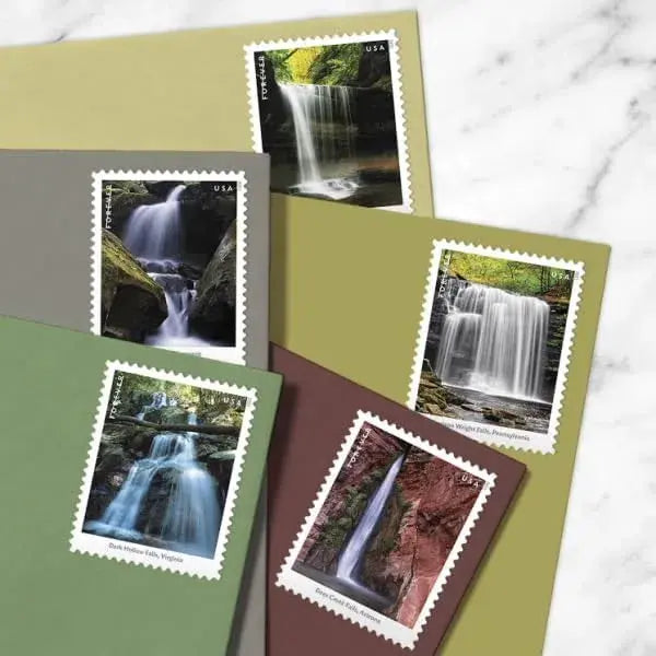 2023 Waterfalls US Forever set of 5booklets Stamps