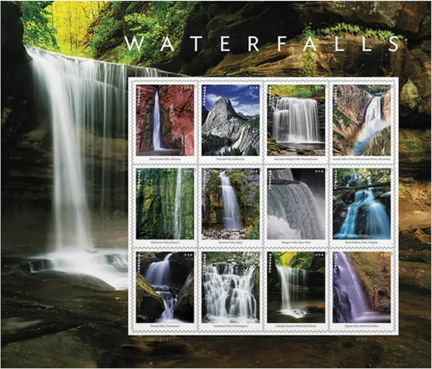 2023 Waterfalls US Forever set of 5booklets Stamps