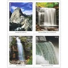 2023 Waterfalls US Forever set of 5booklets Stamps