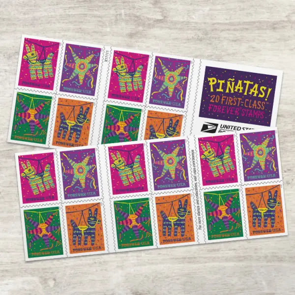 2023 Piñatas! set of 5booklets Stamps