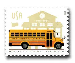 2023 US School Bus Additional Ounce set of 5booklets Stamps