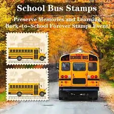2023 US School Bus Additional Ounce set of 5booklets Stamps