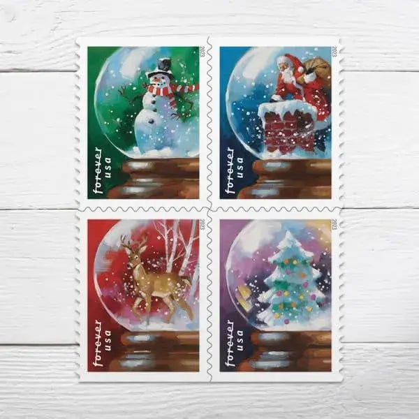 2023 US Snow Globes Booklet set of 5booklets Stamps