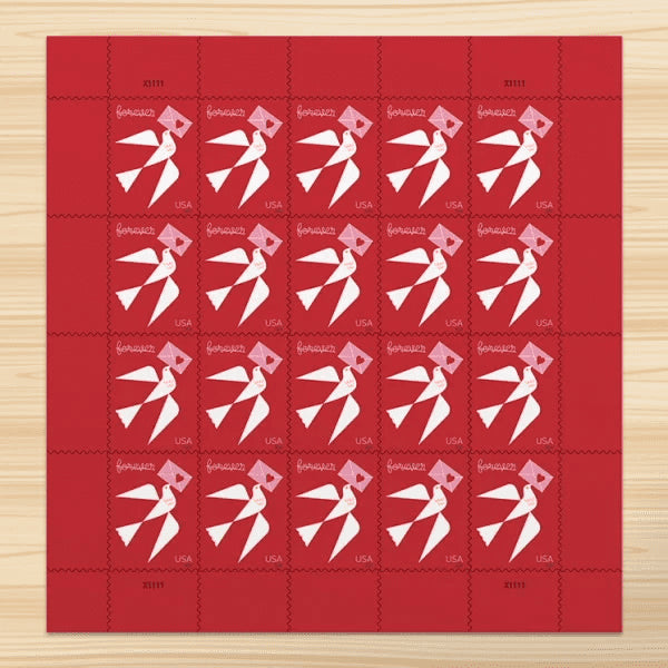 2024 Carrier pigeon love forever set of 5booklets stamps