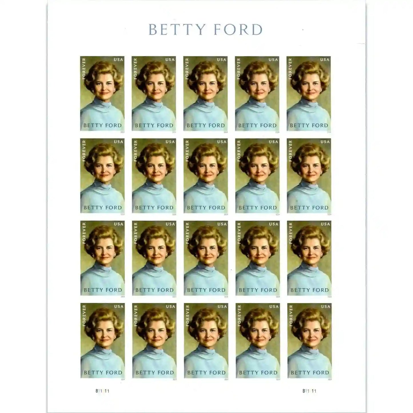 2024 Betty Ford U.S Forever set of 5booklets Stamps