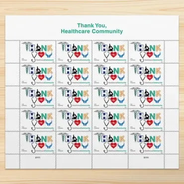 2024 Thank You Healthcare Community set of 5booklets Stamps