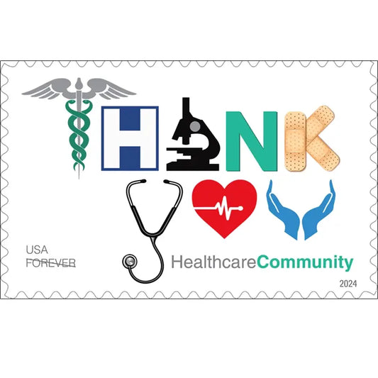 2024 Thank You Healthcare Community set of 5booklets Stamps