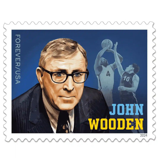 2024 U.S John Wooden set of 5booklets Stamps