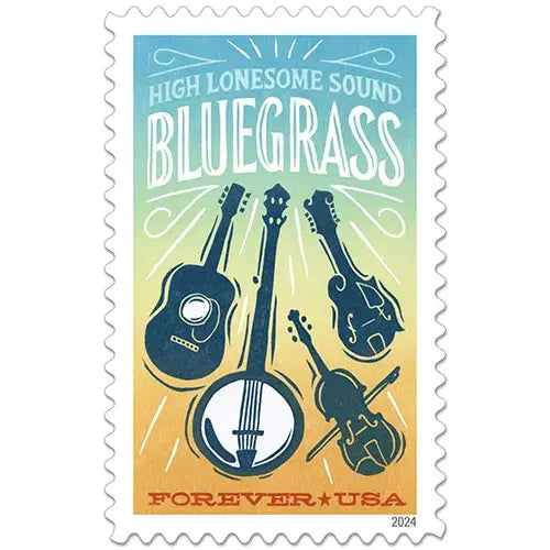 2024 US Bluegrass Guitar Forever set of 5booklets Stamps