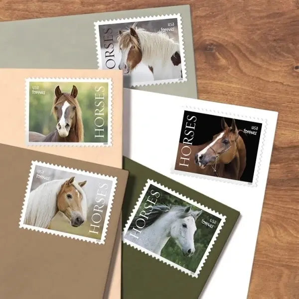 2024 Horses Stamps forever set of 5booklets stamps