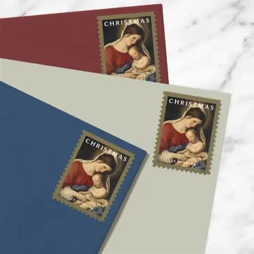2024 us Christmas Madonna and Child Forever set of 5booklets Stamps