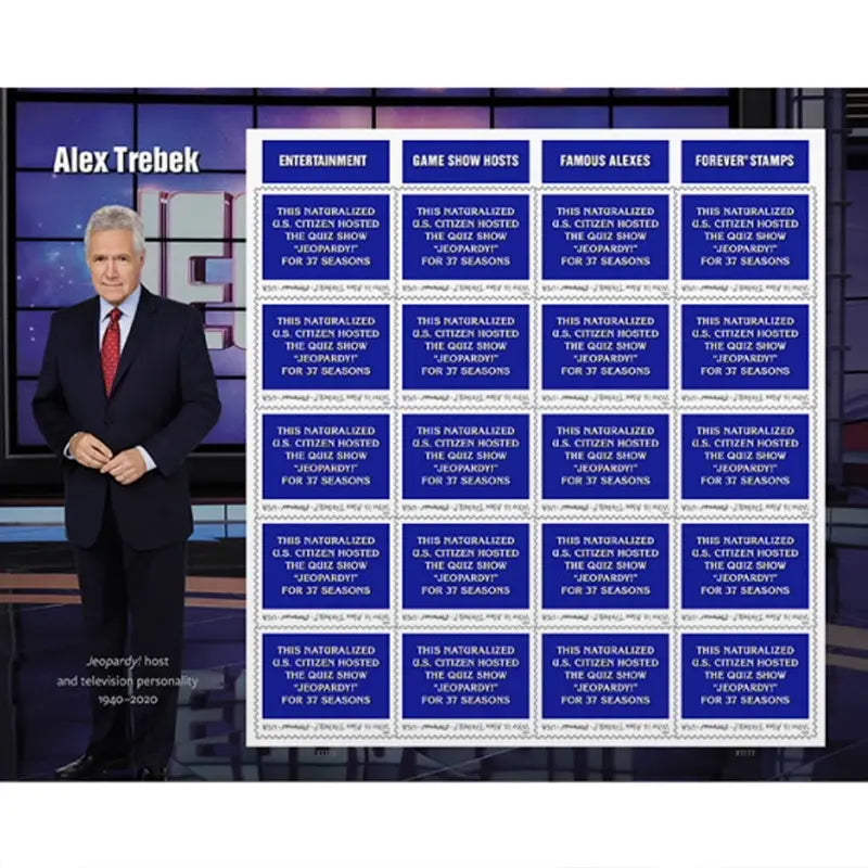 2024 US Alex Trebek Forever set of 5booklets Stamps