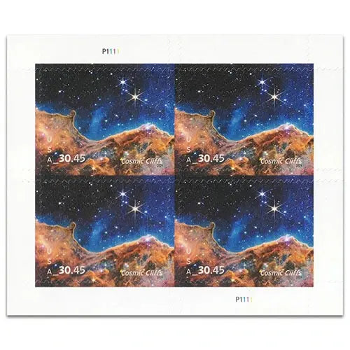 2024 US Cosmic Cliffs forever set of 5booklets stamps
