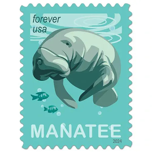 2024 US Save Manatees Forever set of 5booklets Stamps