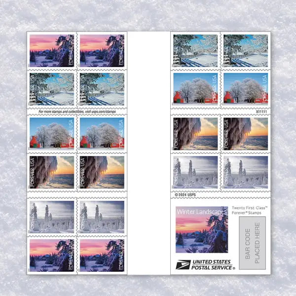 2025 Winter Landscapes set of 5booklets Stamps