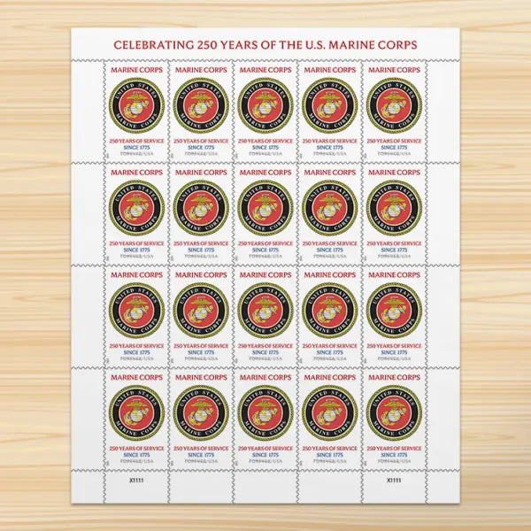 2025 U.S. Marine Corps 250th Anniversary Commemorative set of 5booklets Stamps