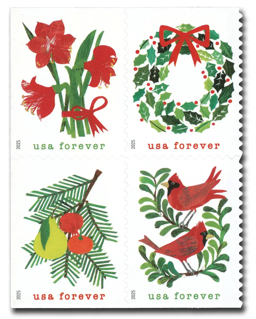 2025 Holiday Cheer set of 5booklets Stamps