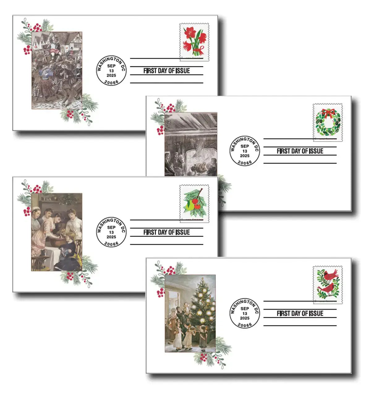 2025 Holiday Cheer set of 5booklets Stamps