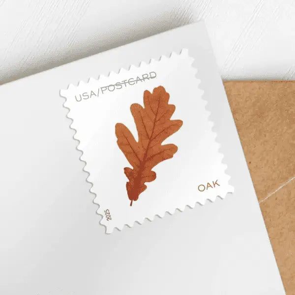 2025 Vibrant Leaves Postcard roll of 100 Stamps Coil