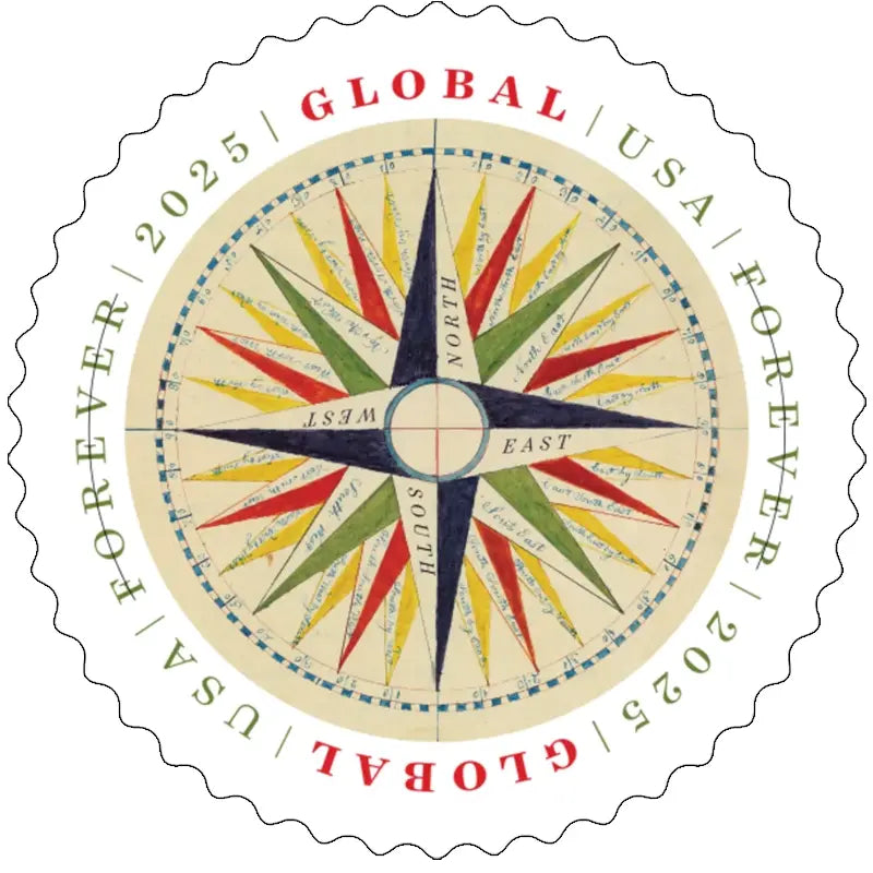 2025 Global1794 Compass Rose set of 5booklets Stamps