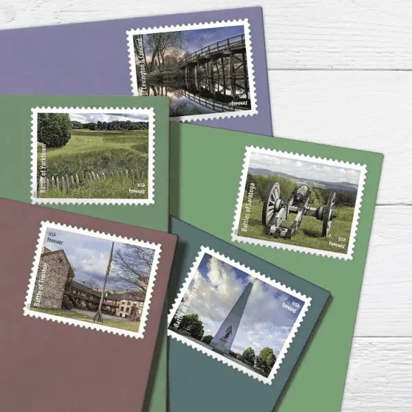 2025 Battlefields of the American Revolution set of 5booklets Stamps